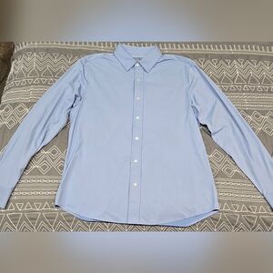 RHONE Commuter Shirt Classic Fit In Light Blue Size Medium
